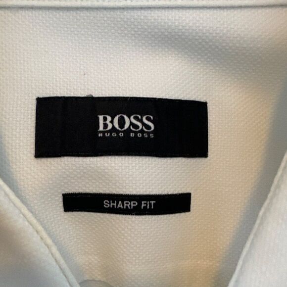 Hugo Boss Sharp Fit White Dress Shirt - Picture 3 of 5